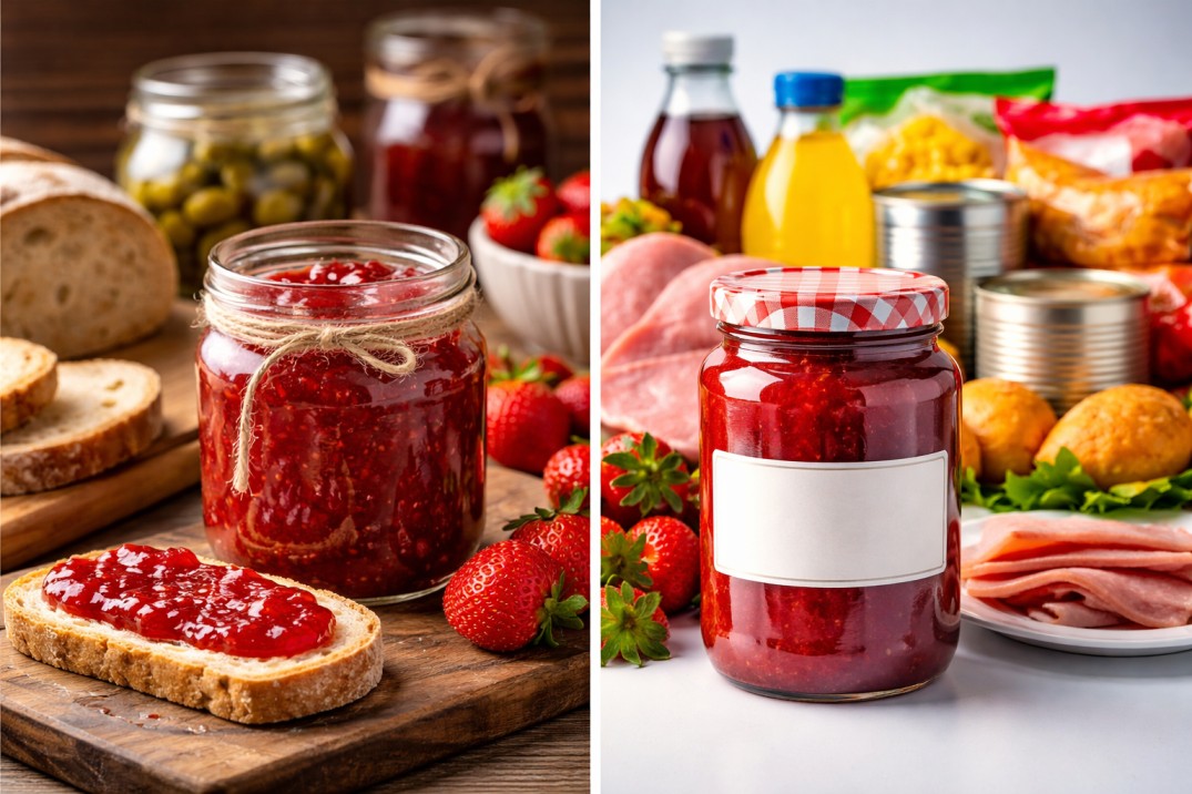 تفاوت طعم محصولات خانگی با صنعتی | بررسی علمی، حسی و تغذیه‌ای